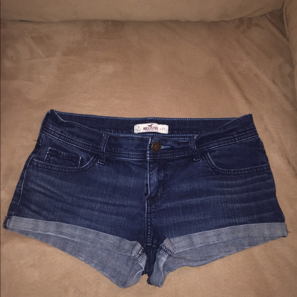 Hollister Dark Blue Jean Shorts
